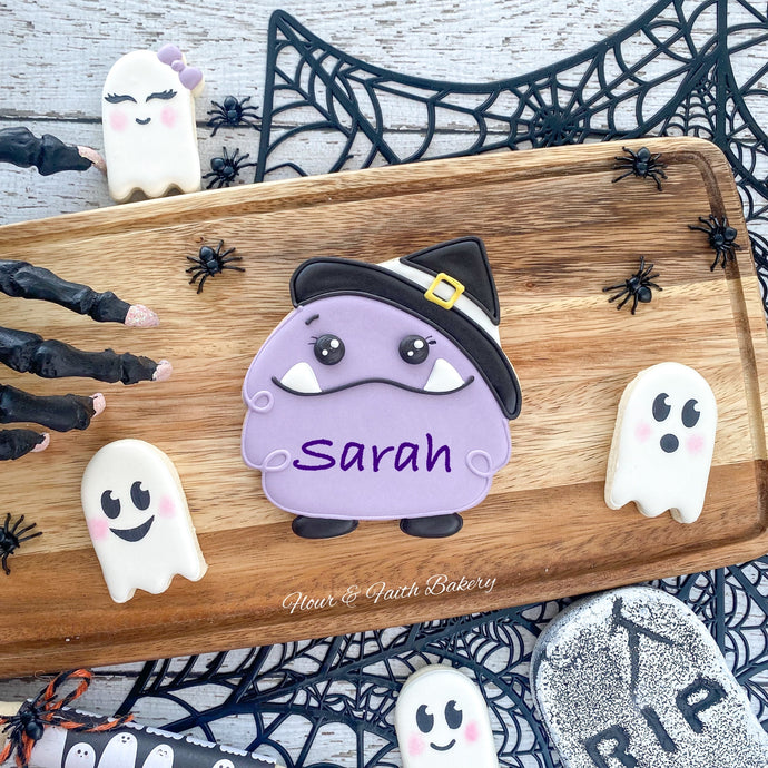 Personalized Witch Monster - (10/26 pick up)