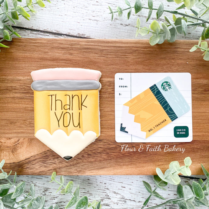 Pencil Gift Card Box $17